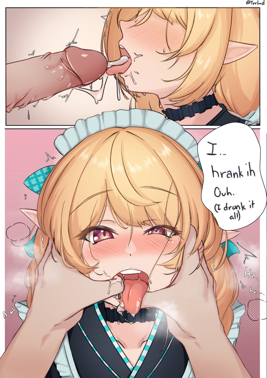 pomu rainpuff (nijisanji and 1 more) drawn by truubluu