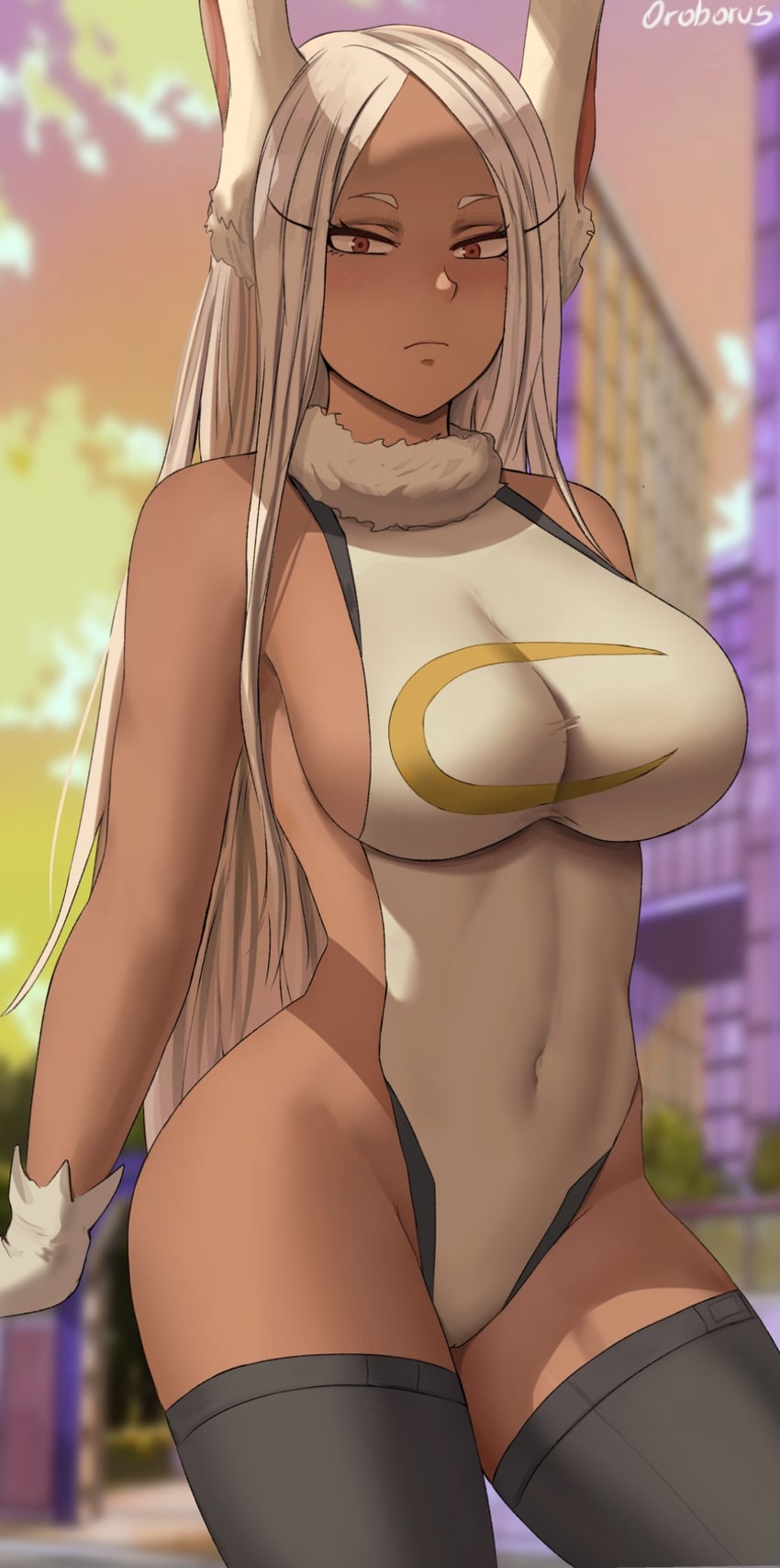 mirko (boku no hero academia) drawn by oroborus