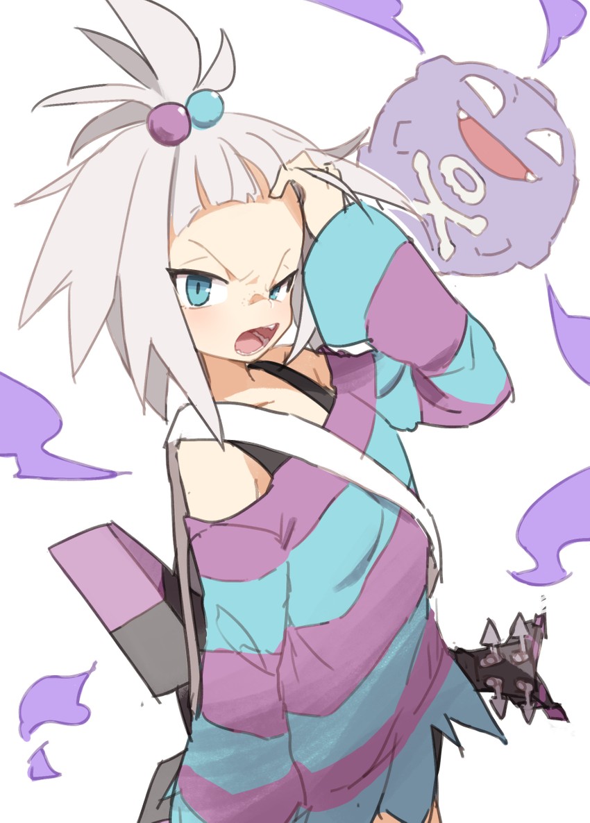 roxie and koffing (pokemon and 1 more) drawn by gazacy_(dai)