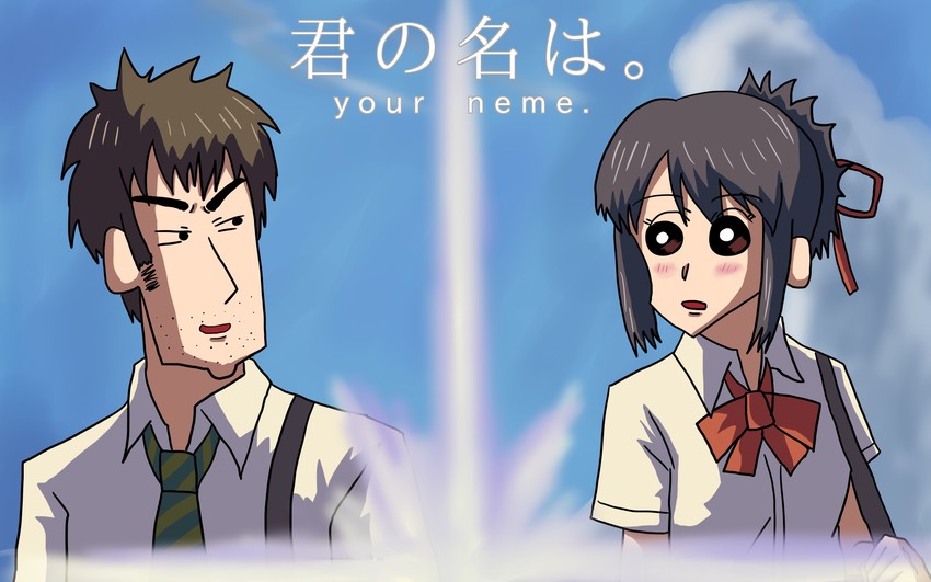 miyamizu mitsuha and tachibana taki (kimi no na wa. and 1 more) drawn by chiro3927