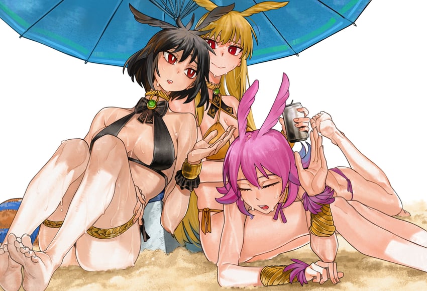 valkyrie, ortlinde, thrud, and hildr (fate and 1 more) drawn by kamisato_sora