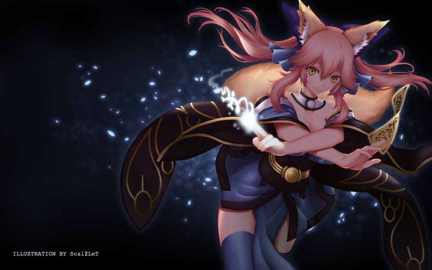 tamamo and tamamo no mae (fate and 1 more) drawn by scal2let