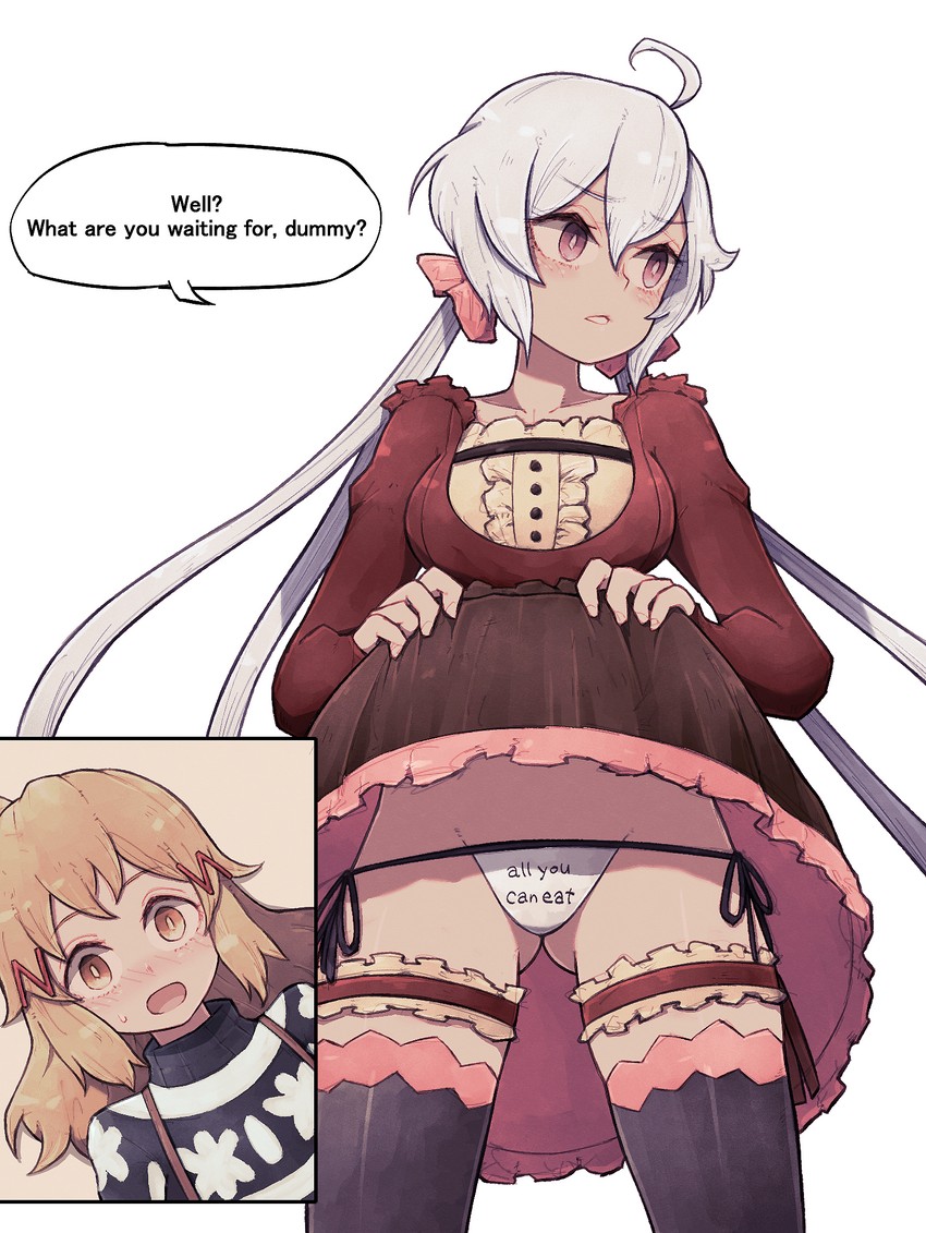 yukine chris and tachibana hibiki (senki zesshou symphogear) drawn by lamb-oic029
