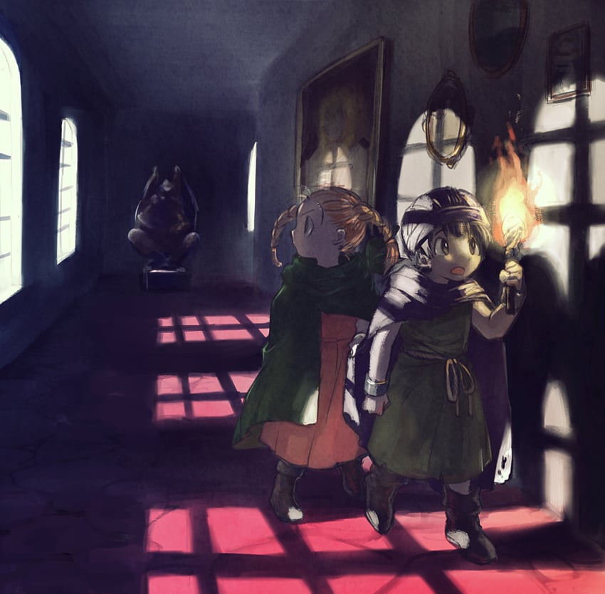 bianca and hero (dragon quest and 1 more) drawn by yuza