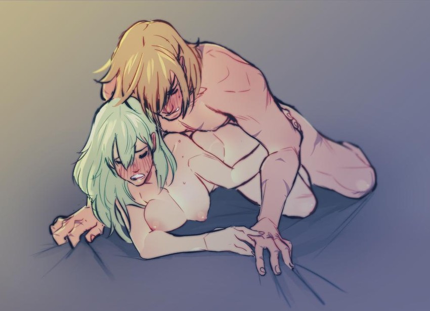 dimitri alexandre blaiddyd and female byleth (fire emblem and 1 more) drawn by kukumomo