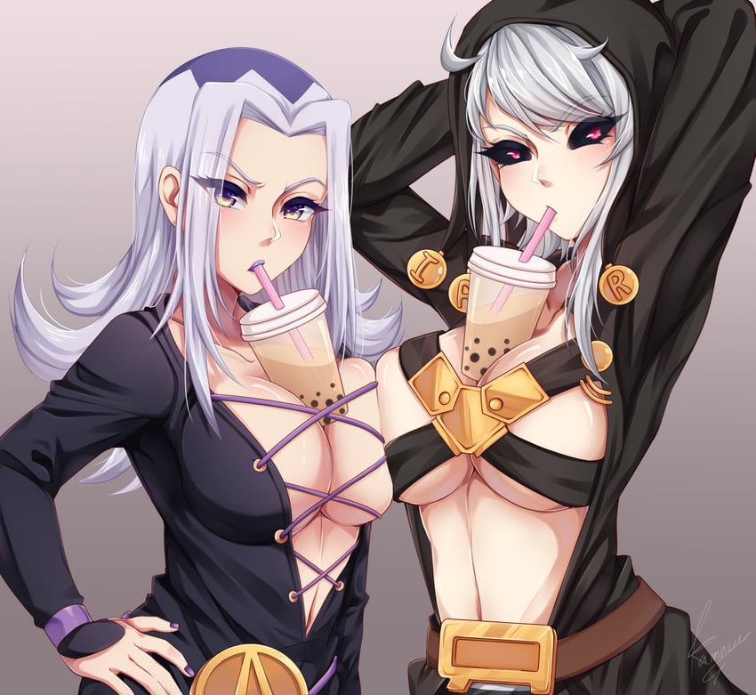 leone abbacchio and risotto nero (jojo no kimyou na bouken and 1 more) drawn by ren_ayume