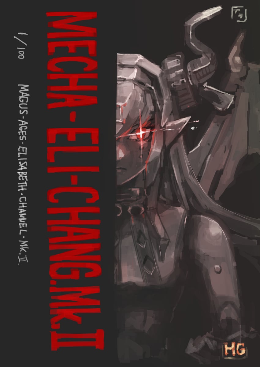 elizabeth bathory and mecha eli-chan mk.ii (fate and 1 more) drawn by osakana_(denpa_yun'yun)
