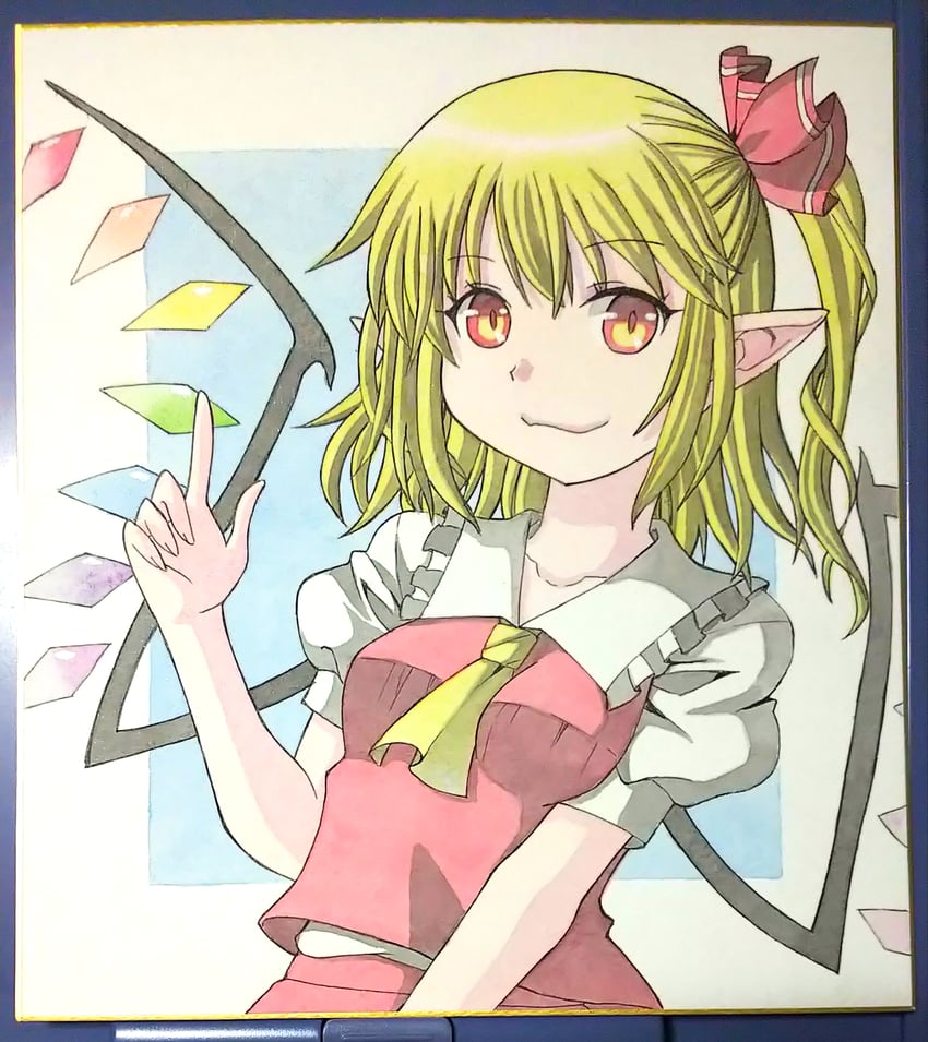 flandre scarlet (touhou) drawn by syaoruu