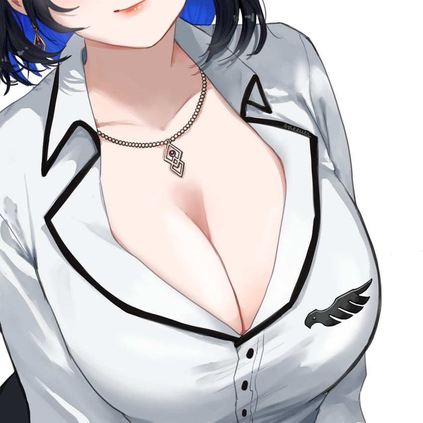 nerissa ravencroft (hololive and 1 more) drawn by eneeues