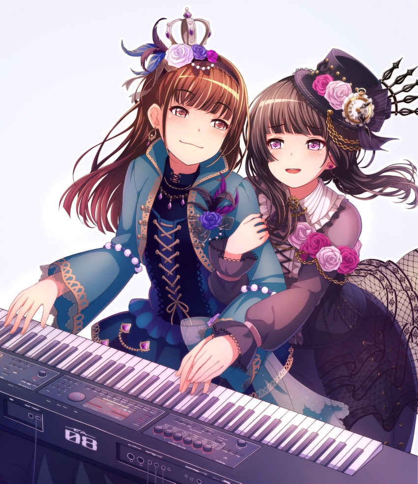 shirokane rinko and akesaka satomi (bang dream!) drawn by hiroki_(yyqw7151)