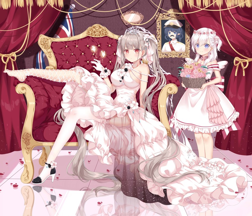 formidable and little bel (azur lane) drawn by yozora_(33968397)