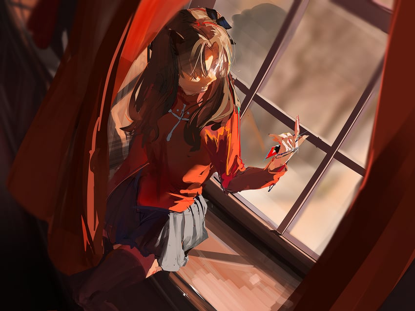 tohsaka rin (fate and 1 more) drawn by ubwmitekure