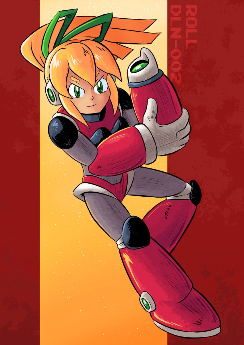 roll and hyper roll (mega man and 1 more) drawn by linesonwhite