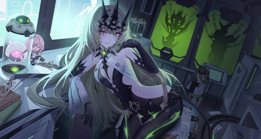 elysia, mobius, and klein (honkai and 1 more) drawn by jeze