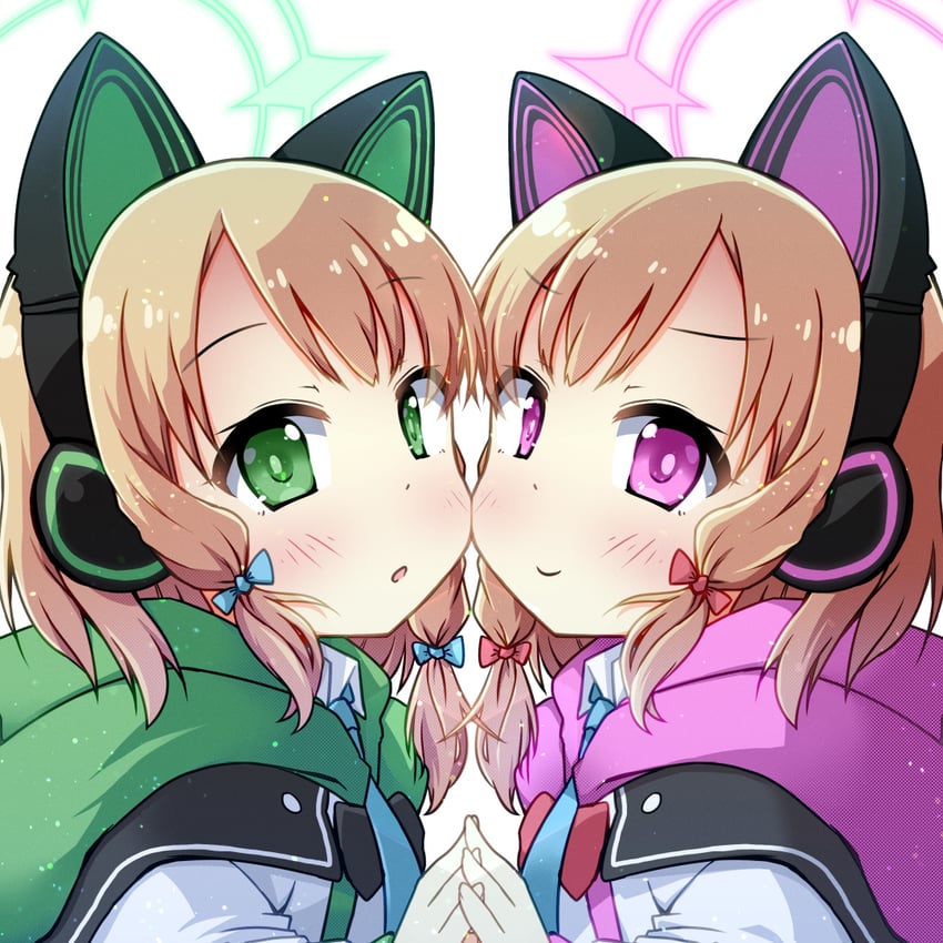 momoi and midori (blue archive) drawn by yuuhi_alpha