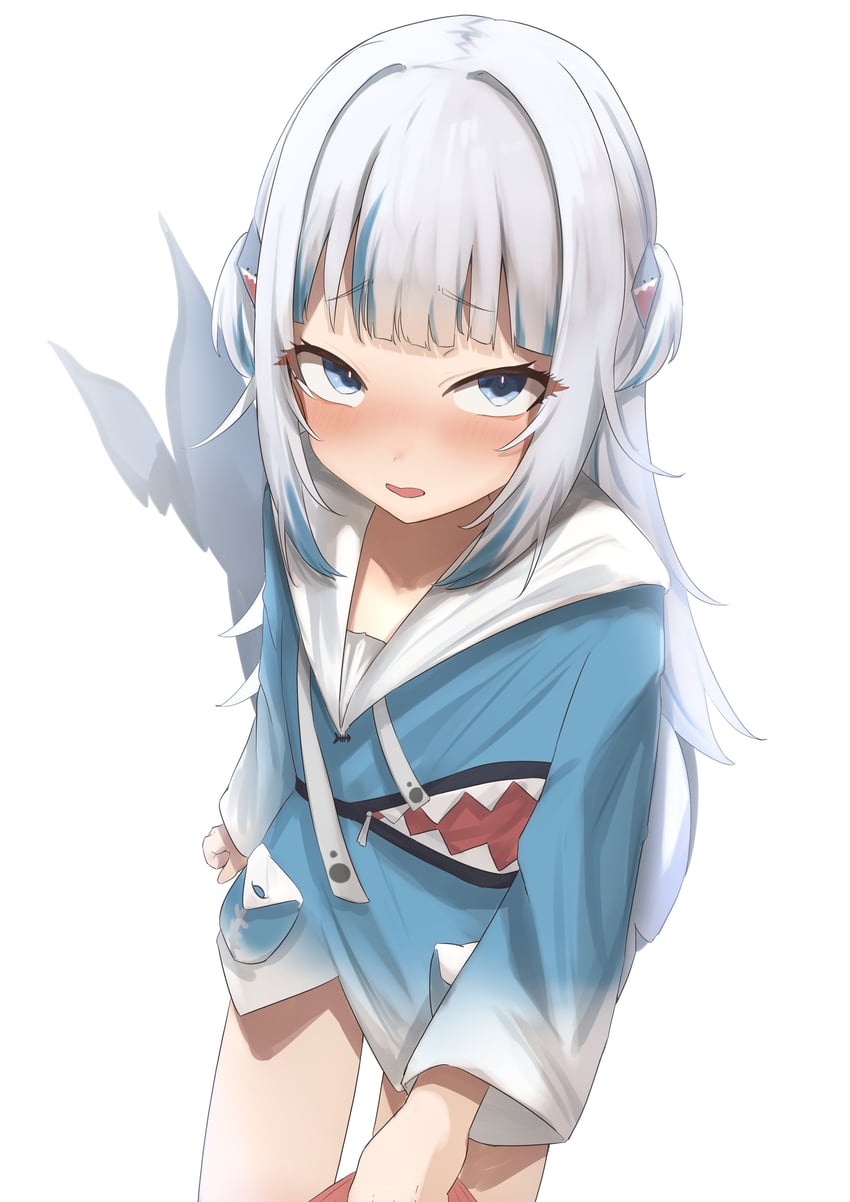 gawr gura (hololive and 1 more) drawn by taruto_(taruto0918)