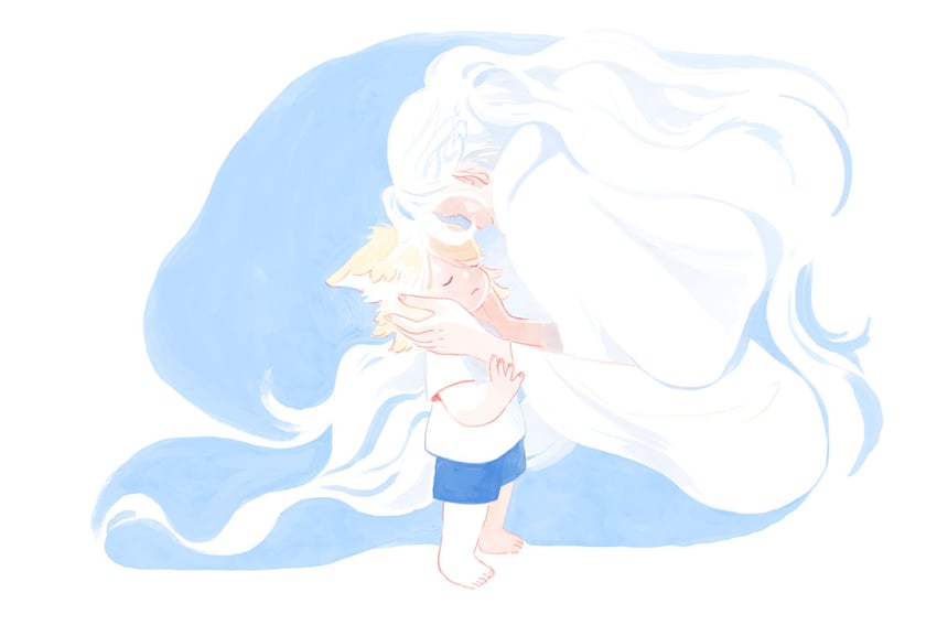 warrior of light and venat (final fantasy and 1 more) drawn by hwei