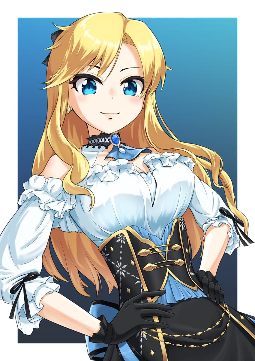 ohtsuki yui (idolmaster and 2 more) drawn by bravery47