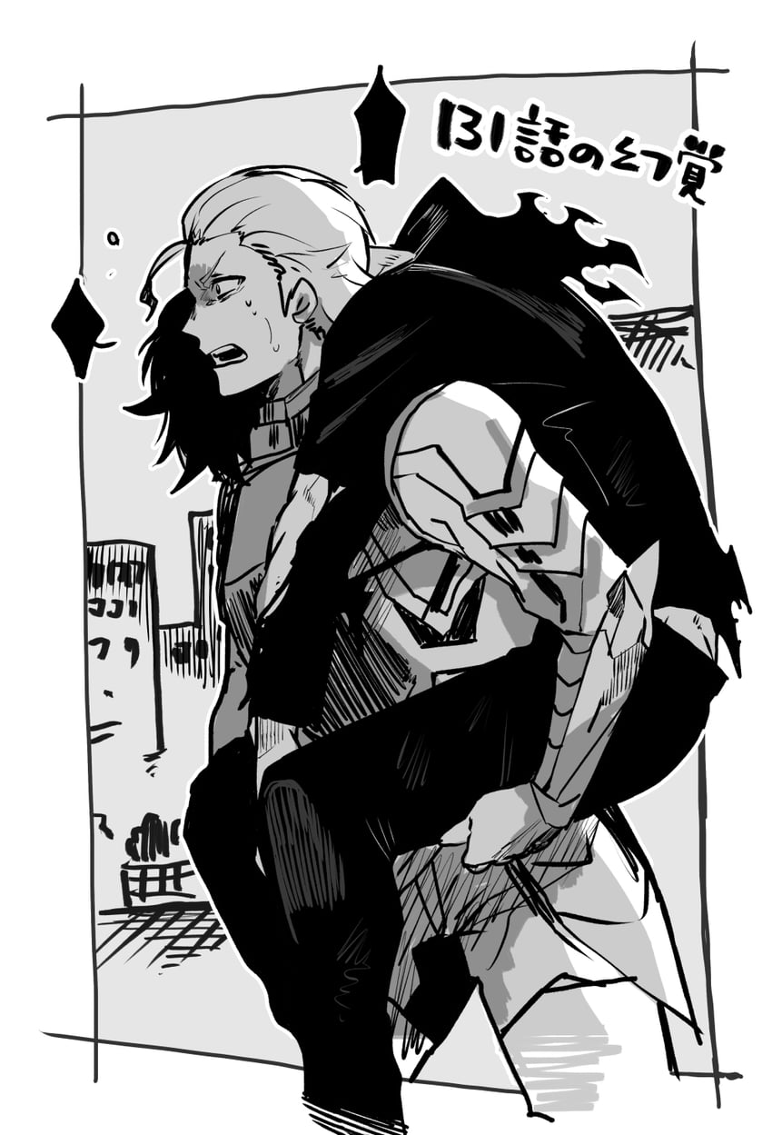 sung jin-woo and woo jin-chul (solo leveling) drawn by hiyomon