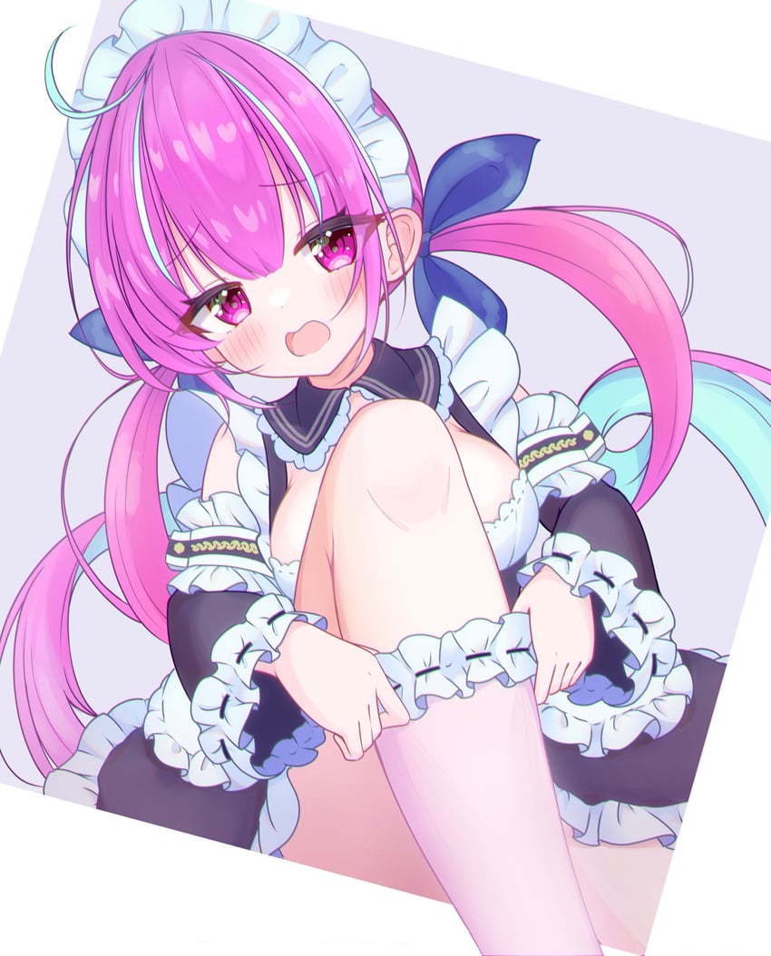 minato aqua (hololive and 1 more) drawn by yogur_0311