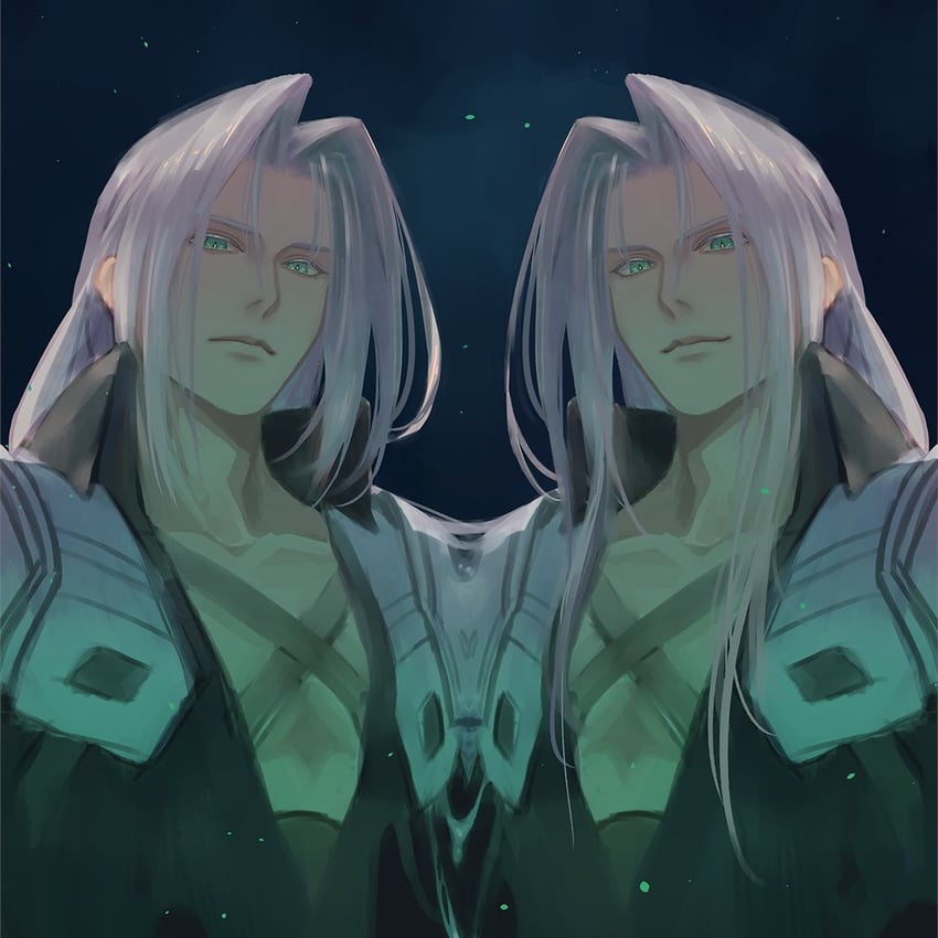 sephiroth (final fantasy and 1 more) drawn by ho_fan