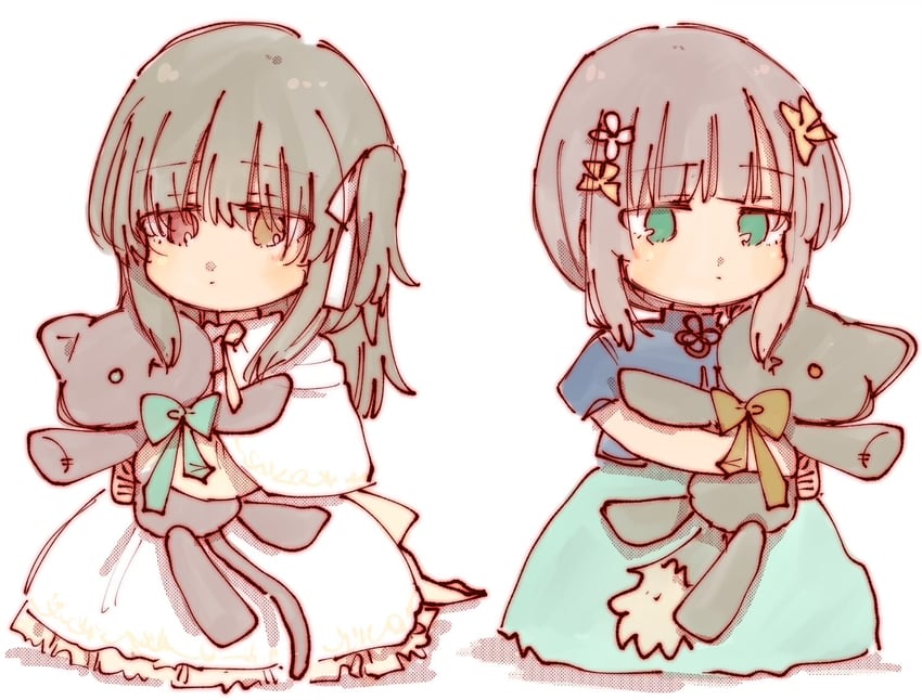 kuo shenlin and wang yujia (assault lily) drawn by rui_rui_rui0122