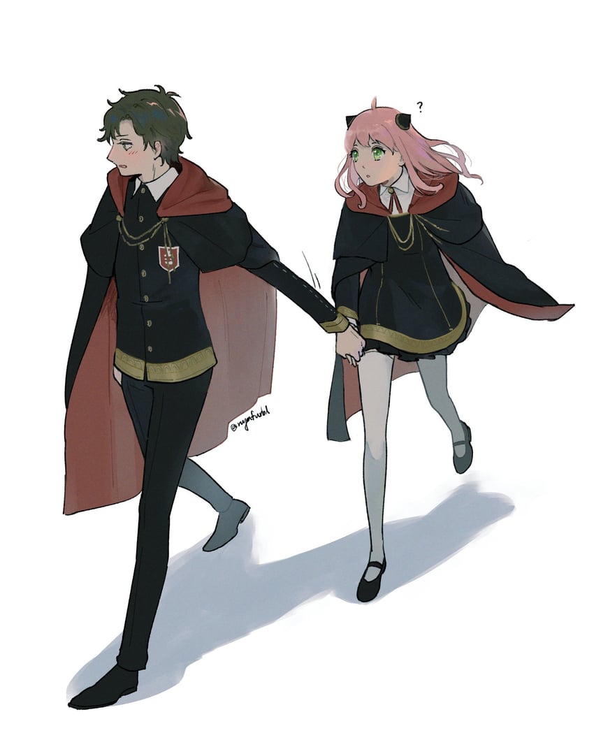 anya and damian desmond (spy x family) drawn by nyafurbl