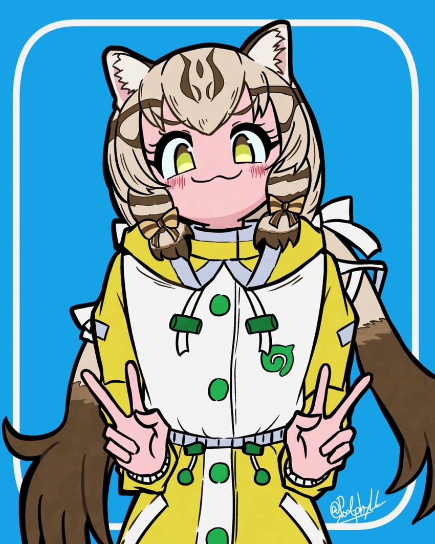 geoffroy's cat (kemono friends and 1 more) drawn by podophyll