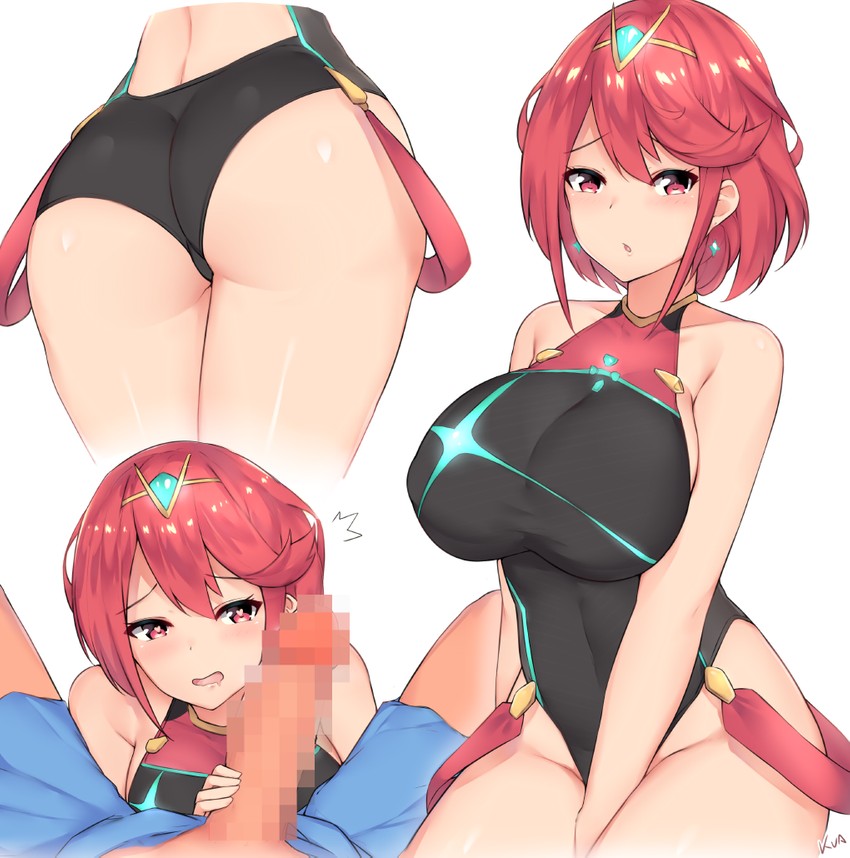 pyra (xenoblade chronicles and 1 more) drawn by kuavera
