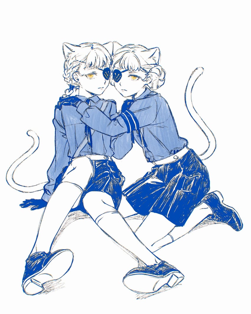 caroline and justine (persona and 1 more) drawn by machihazure