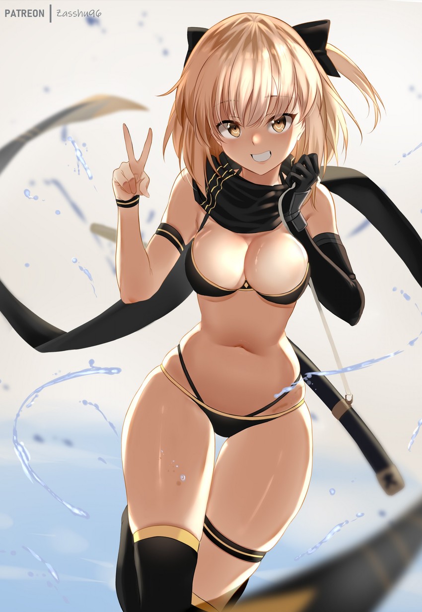 okita souji and okita j. souji (fate and 1 more) drawn by zasshu