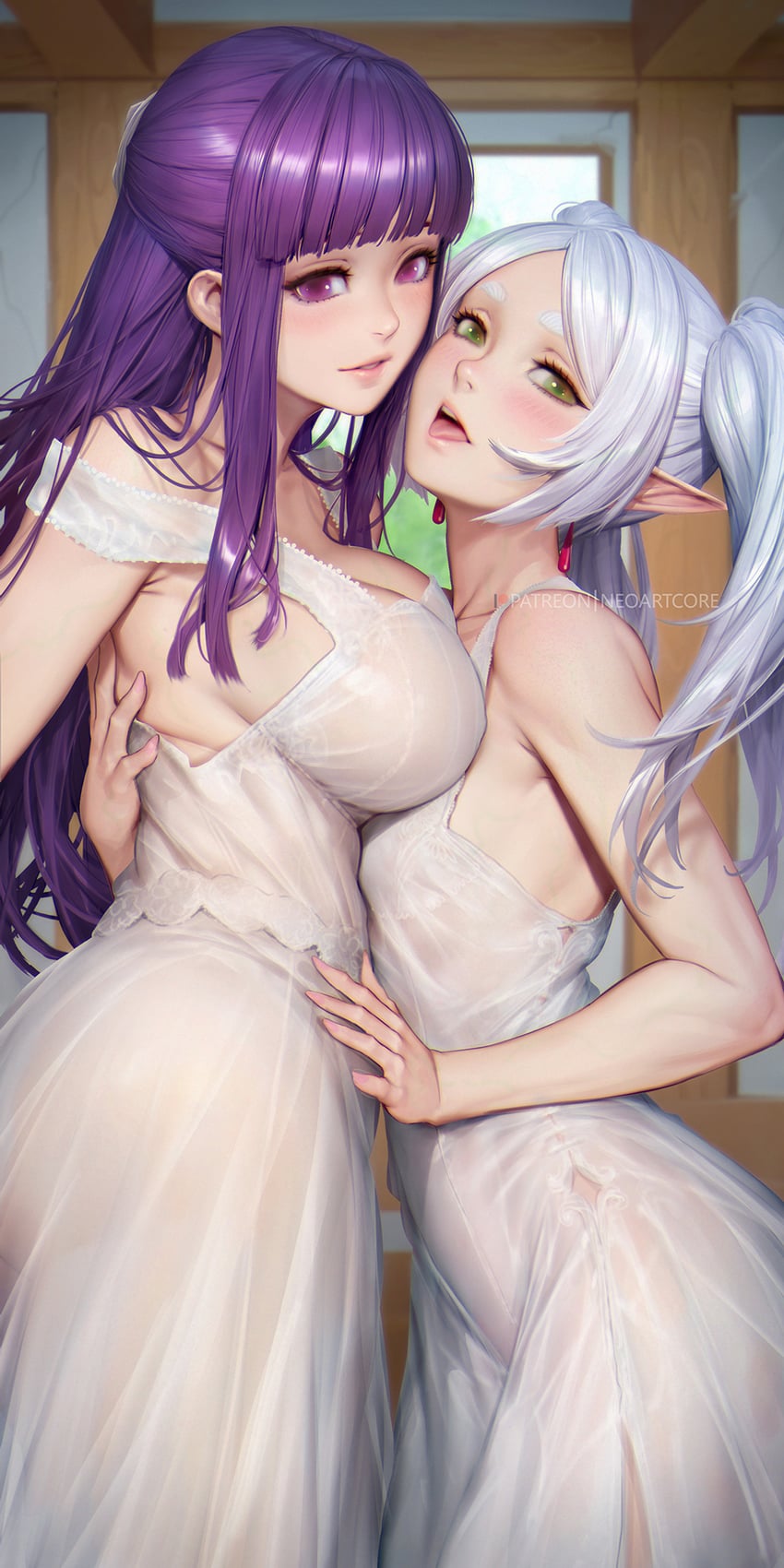 frieren and fern (sousou no frieren) drawn by neoartcore