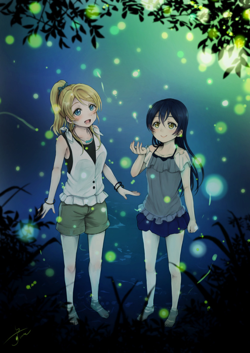 sonoda umi and ayase eli (love live! and 1 more) drawn by suito