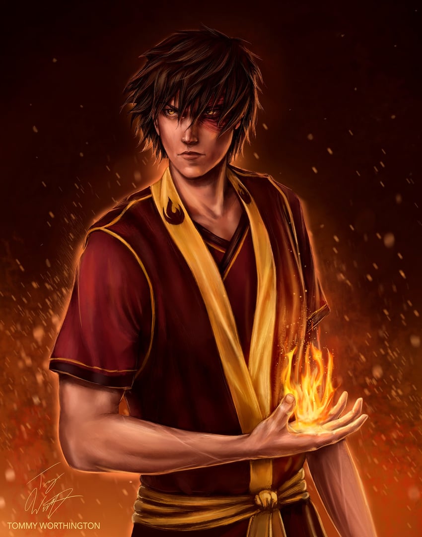 zuko (avatar legends and 1 more) drawn by tommy_worthington