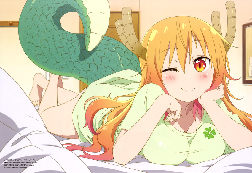 tohru (kobayashi-san chi no maidragon and 1 more) drawn by kadowaki_miku