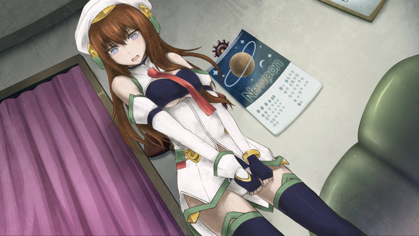 makise kurisu and seira orgel (steins;gate and 4 more) drawn by ikeshita