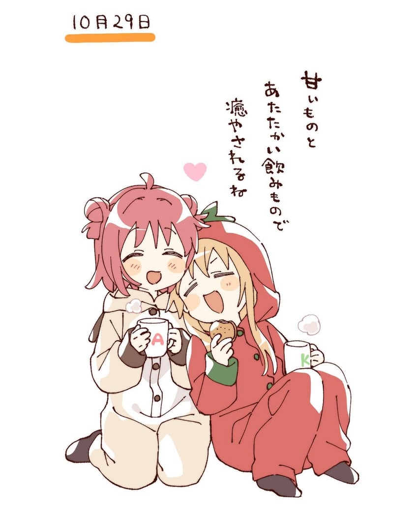 toshinou kyouko and akaza akari (yuruyuri) drawn by namori