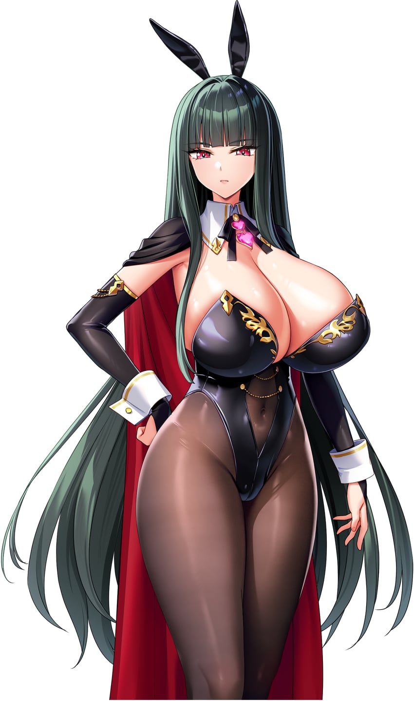 heles flamberge rabia (motto! haramase! honoo no oppai isekai oppai bunny gakuen!) drawn by derauea