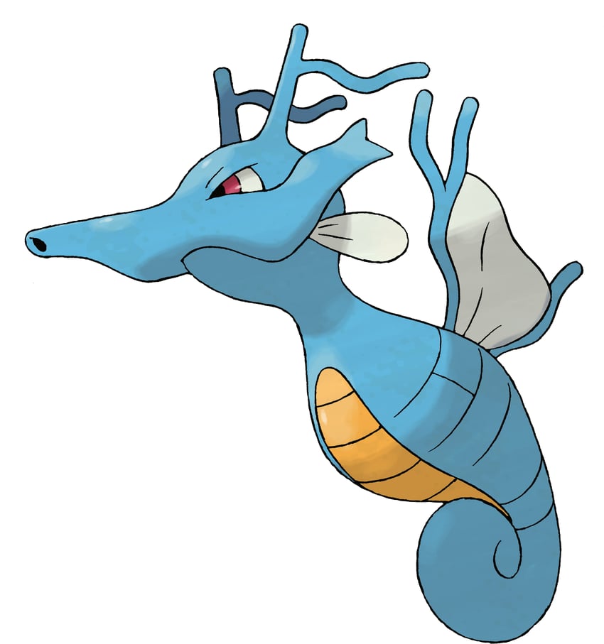 kingdra (pokemon and 1 more) drawn by sugimori_ken