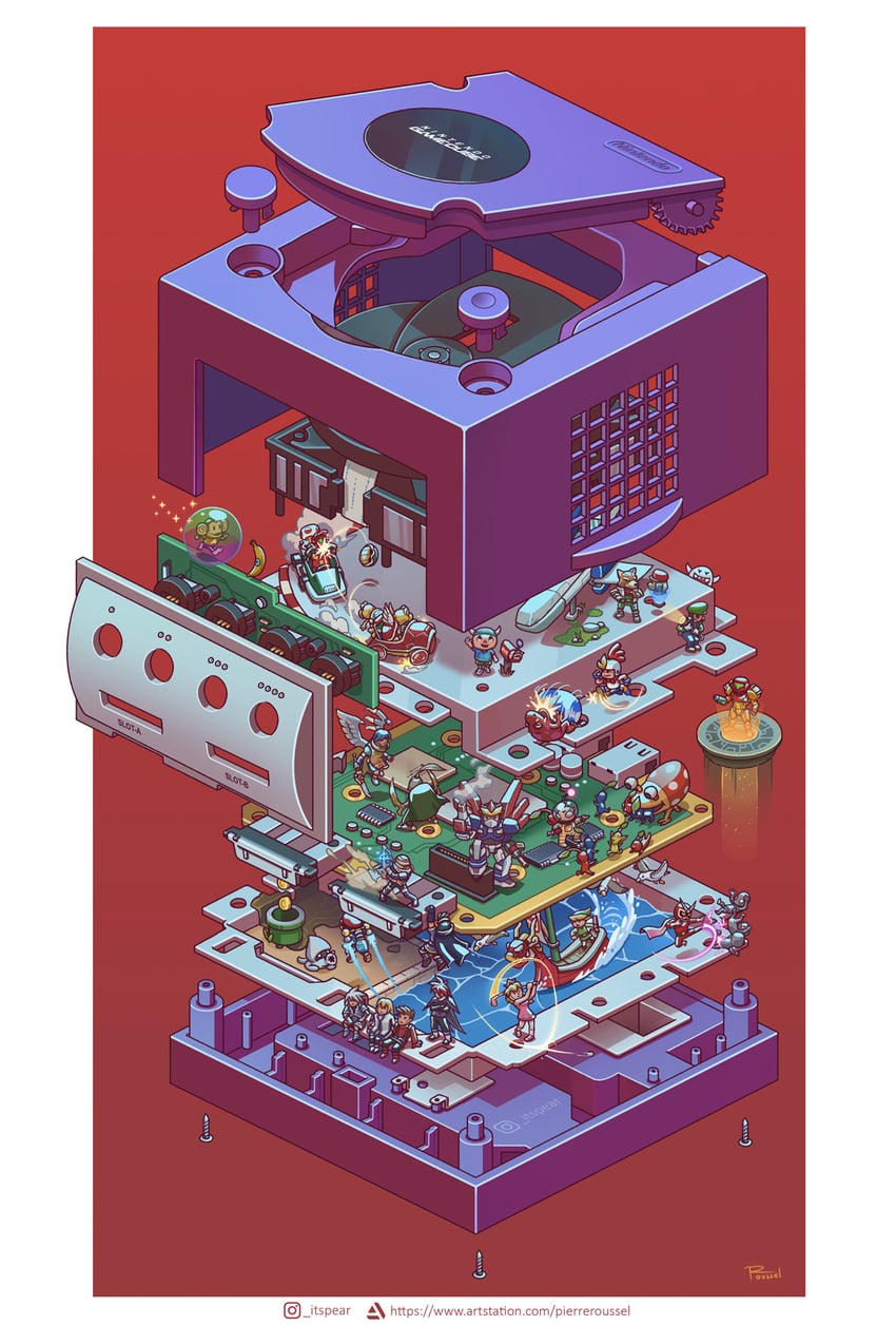 link, princess peach, samus aran, mario, luigi, and 27 more (fire emblem and 26 more) drawn by pierre_roussel