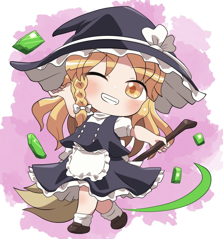 kirisame marisa (touhou and 1 more) drawn by rokugou_daisuke