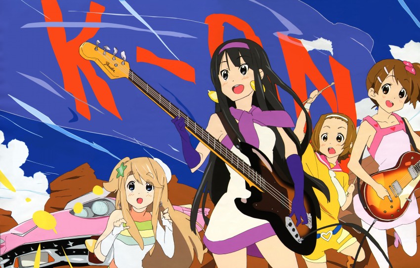 akiyama mio, hirasawa yui, tainaka ritsu, and kotobuki tsumugi (k-on!) drawn by ishidate_taichi