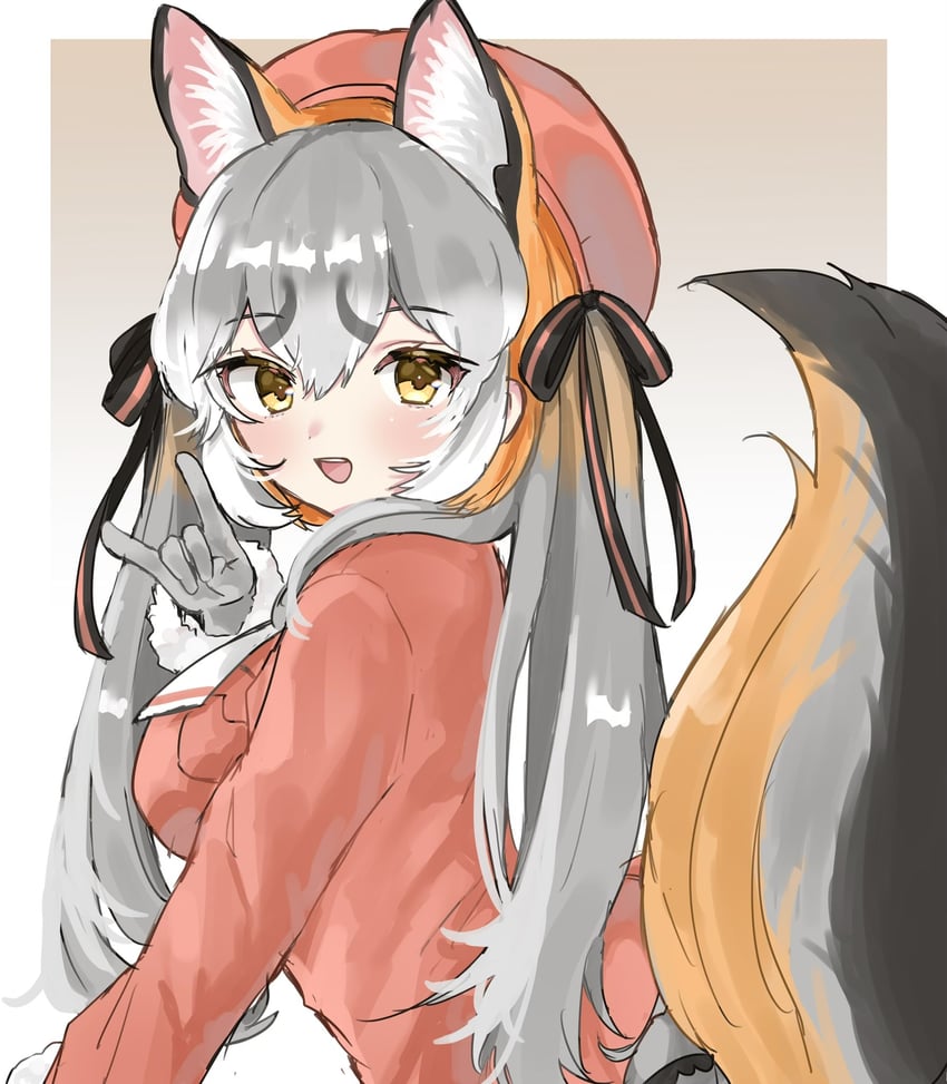 island fox (kemono friends and 1 more) drawn by megumi_222