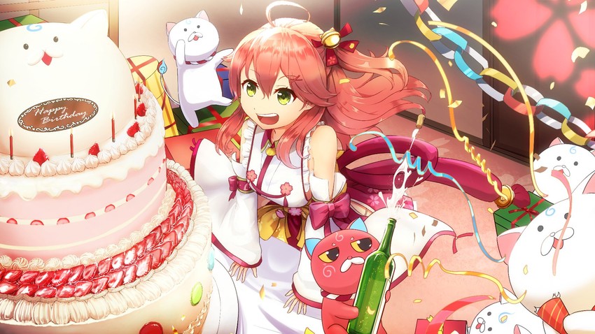 sakura miko, 35p, and kintoki (hololive) drawn by namako_(namacotan)