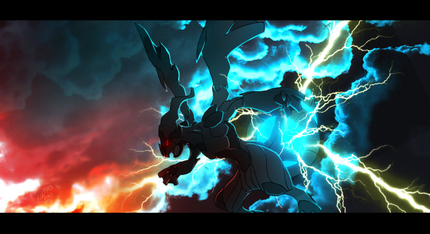 zekrom (pokemon) drawn by tuooneo
