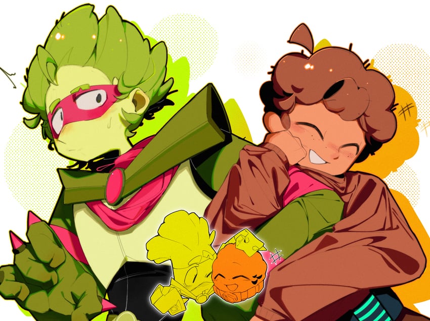 grass knuckles and wall-knight (plants vs. zombies and 1 more) drawn by zihan_(zihan86137)