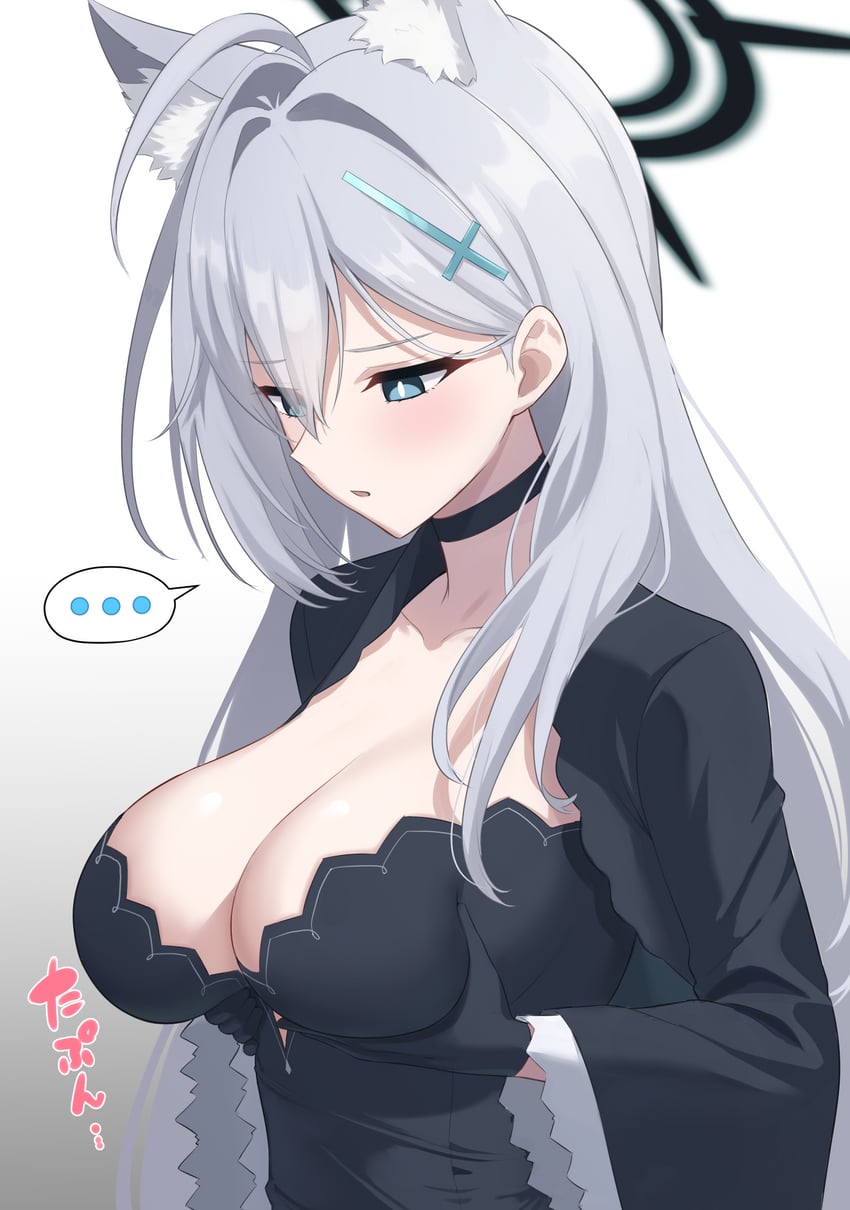 shiroko and shiroko terror (blue archive) drawn by helloet11