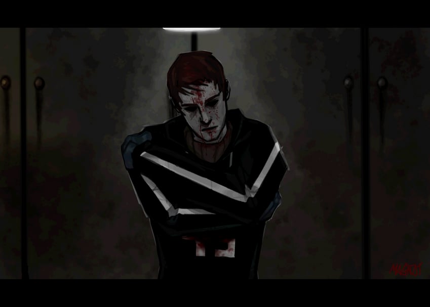 david leatherhoff and the addiction (afraid of monsters) drawn by dead-rebels