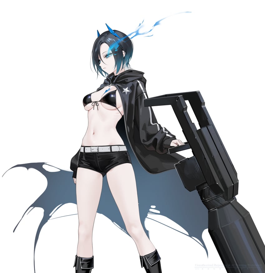black rock shooter and ulrich von hutten (azur lane and 1 more) drawn by ohisashiburi