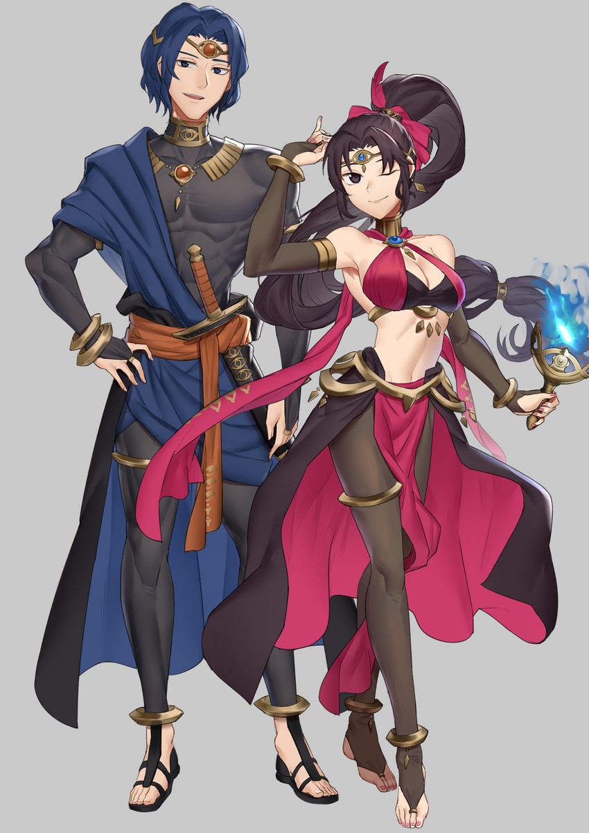 dorothea arnault, male kris, lara, and perne (fire emblem and 2 more) drawn by ebinku